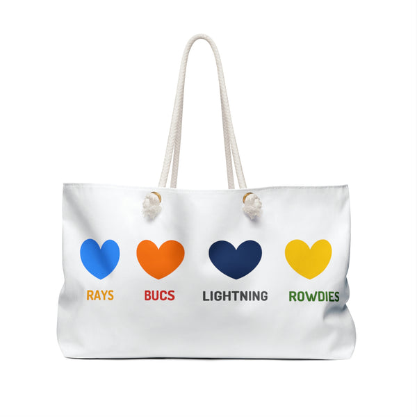 Tampa Hearts Team Weekender Bag