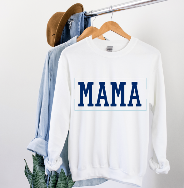 Mama Blue Crewneck Sweatshirt