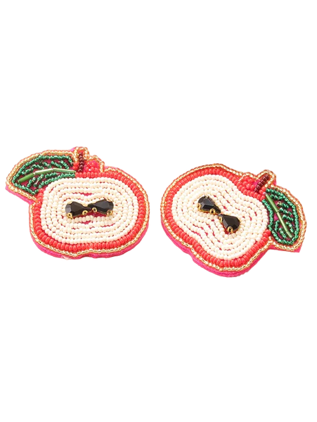 Apple Of My Eye Beaded Earring