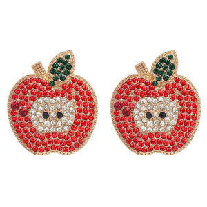 Teacher's Pet Apple Stud Earring