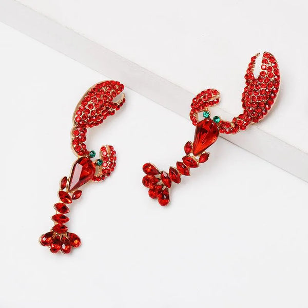 Ruby Red Lobster Dangle
