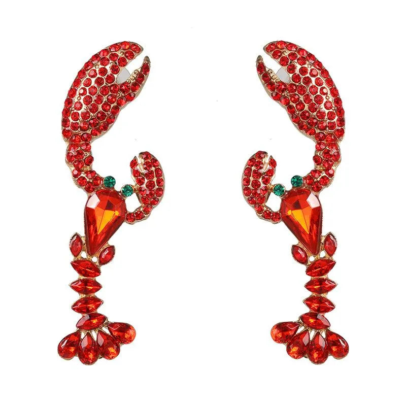 Ruby Red Lobster Dangle