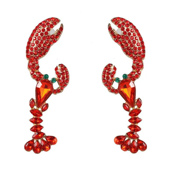 Ruby Red Lobster Dangle