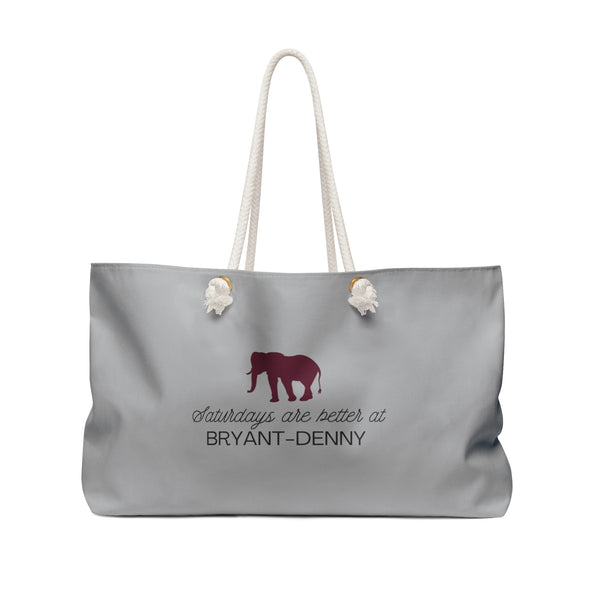 Better at Bryant-Denny Weekender Bag - Light Gray